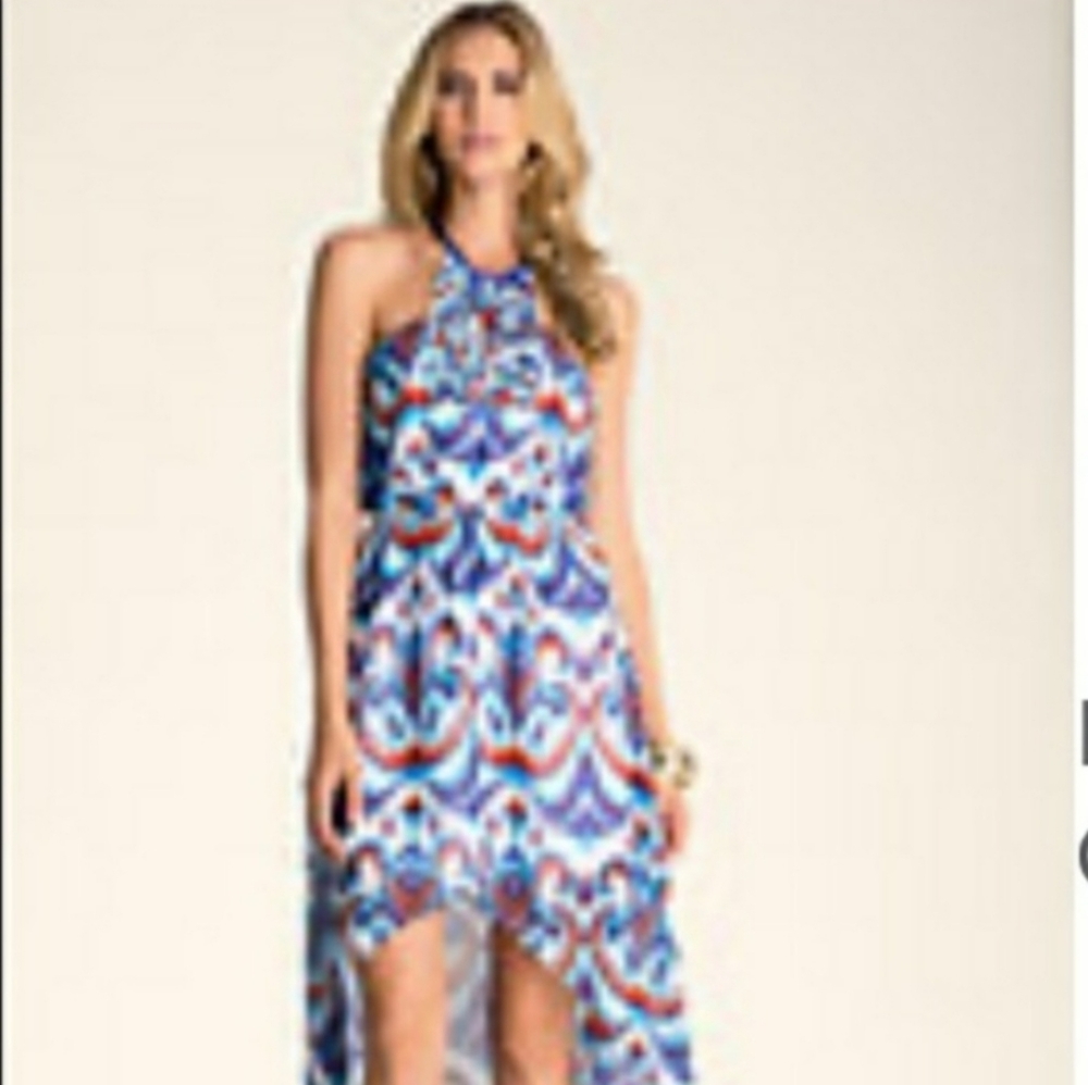 Bebe Hi-low embellished maxi dress